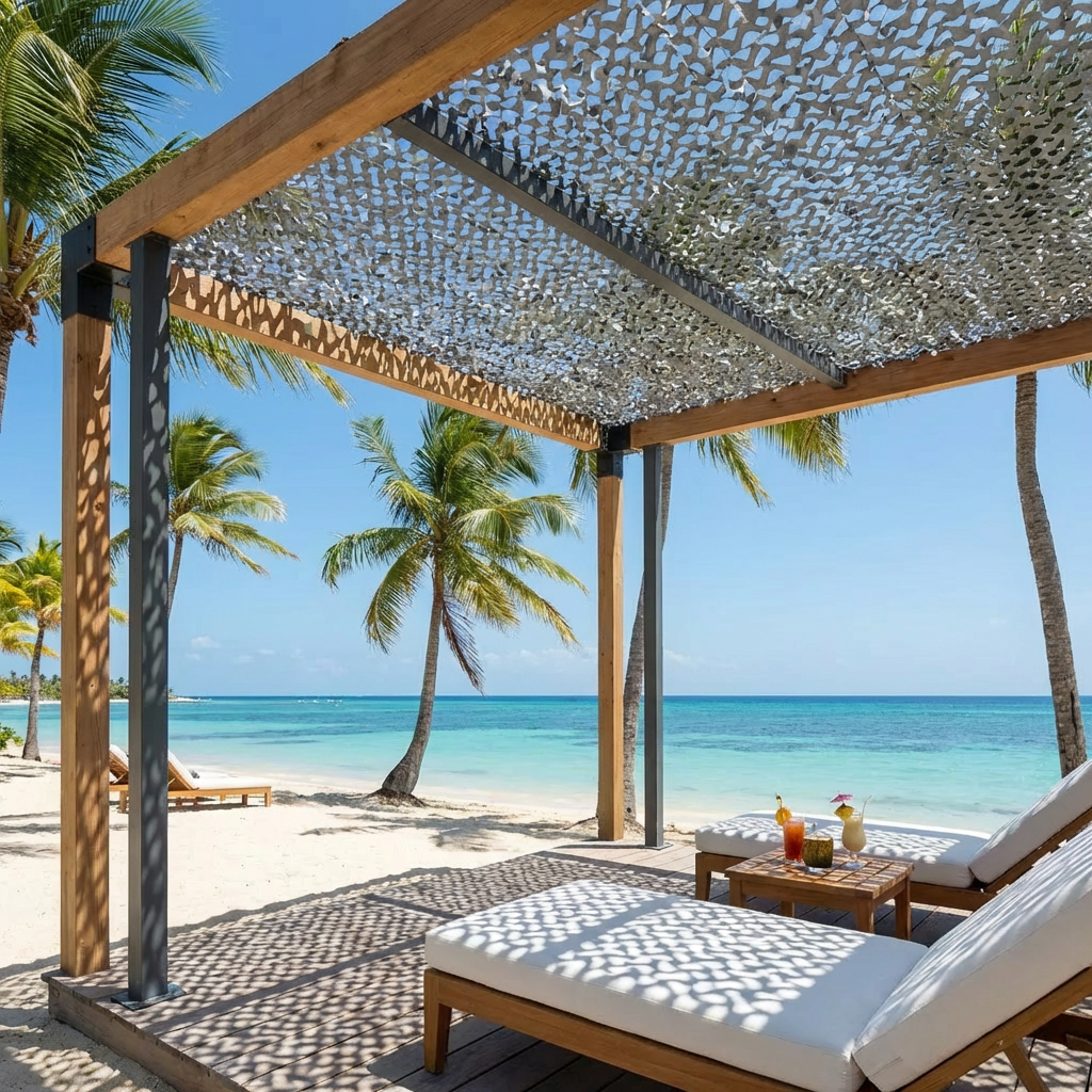 Filet de camouflage renforcé gris