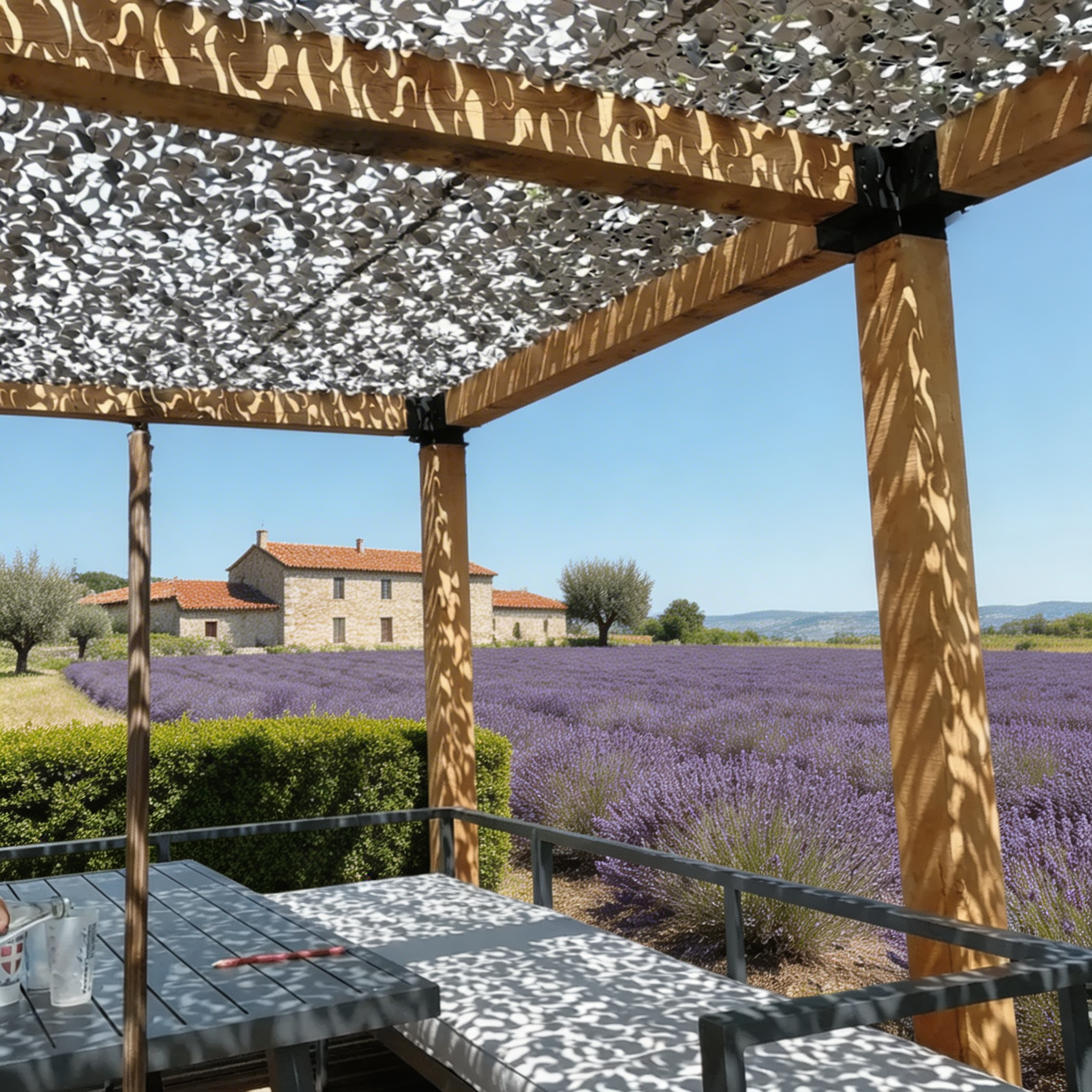 Filet de camouflage renforcé gris