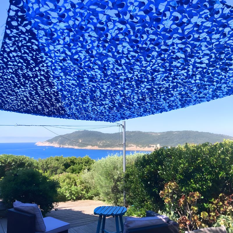 Filet de camouflage renforcé bleu